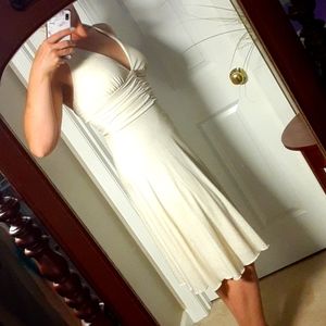 Gold halter dress, Medium